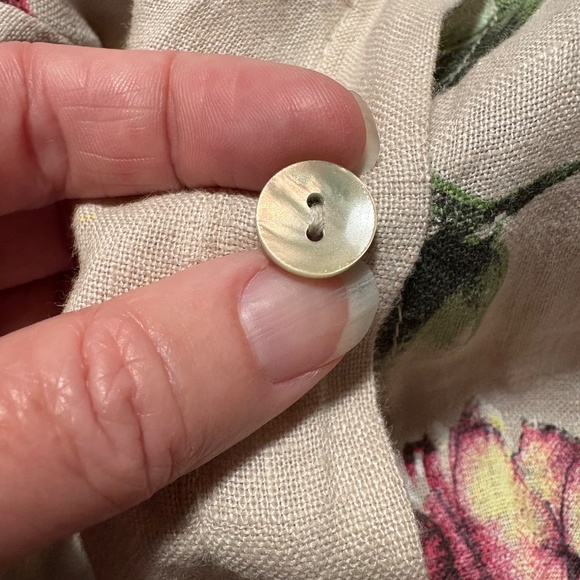 Milio-Milano 100% linen floral shirt dress - size medium - Picture 5 of 8